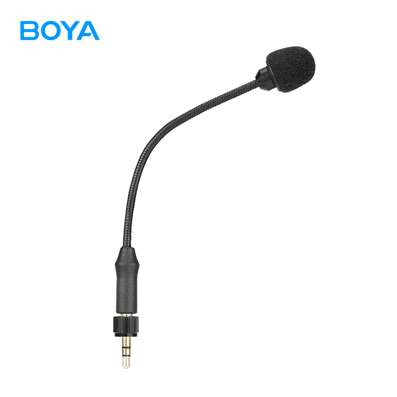 BOYA Microphone UM2 Camera 3.5mm TRS Mini Gooseneck Microphone, Direct-Plug Microphone for Live Streaming, Product Promotion, Vlog, Short Video, Interview Recording, Small Microphone 1