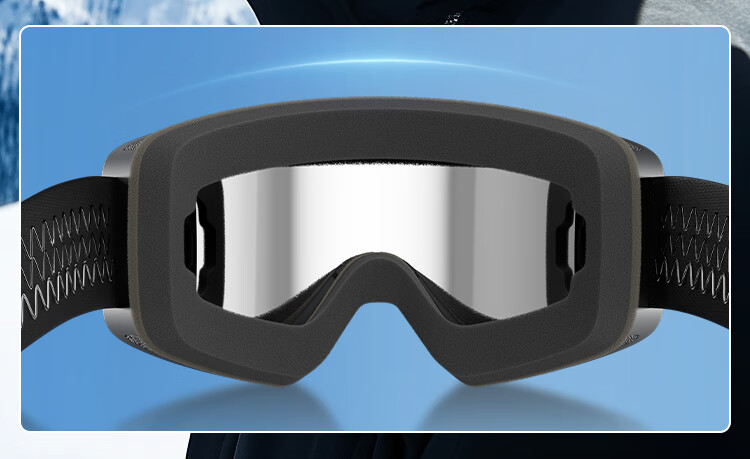 JD Original REVO Coated Double-Layer Anti-Fog Ski Goggles, Mountain Climbing And Skiing Glasses, Protective Eyewear for Men And Women, Cool Silver 5