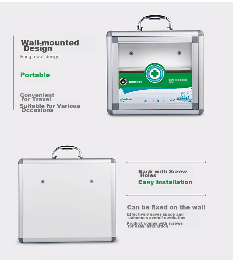 Jinlongxing Community Service Box, Medical Storage Emergency Cabinet, Wall-Mounted, Suitable for Communities, Schools, Public Places, Businesses, Factories 3