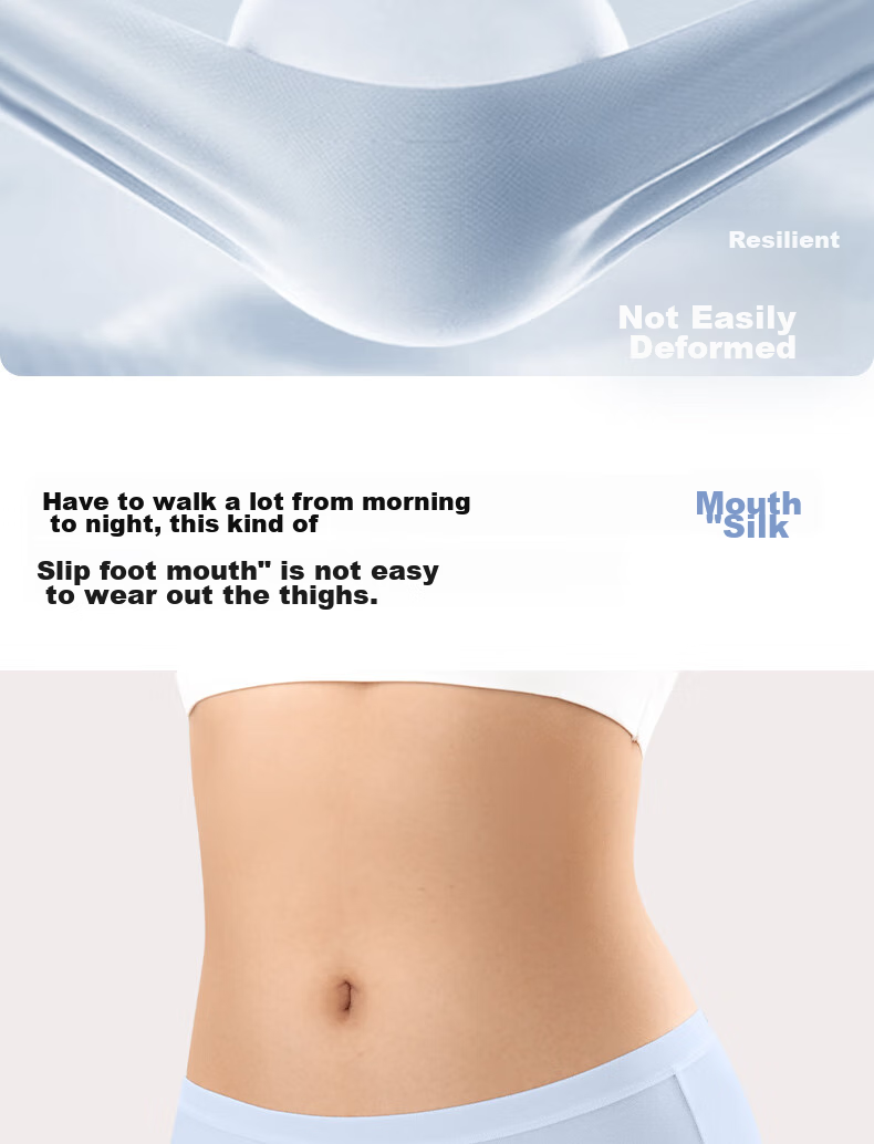 Ziyouxi Women's Underwear, 80S Modal, Sweat-Absorbing, Breathable, 7A Antibacterial, Seamless, Mulberry Silk Gusset, Mid-Rise Triangle Panties for Wome 14