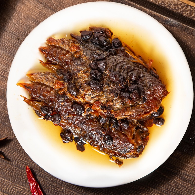 珠江桥牌原味豆豉鱼罐头150g中粮出品 即食下饭酒菜预制菜  中华老字号