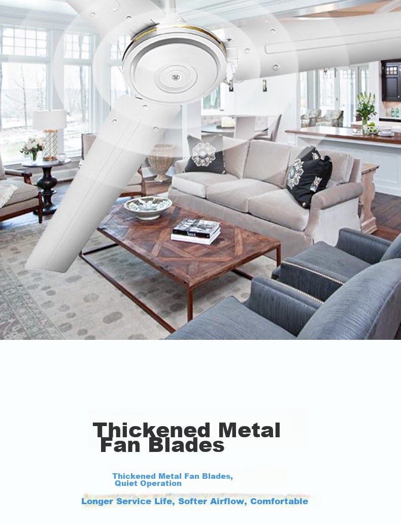 Wahson Ceiling Fan / Electric Fan / High-Power Dormitory Factory Rooftop Fan / Industrial Fan / Living Room Kitchen Dining Room Home Fan AC Fixed Frequency Fan 1.4 Meters FC-1400 6