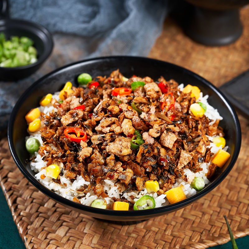 五谷道場自热米饭 肉沫外婆菜口味300g*1盒 户外速食 方便自热米饭