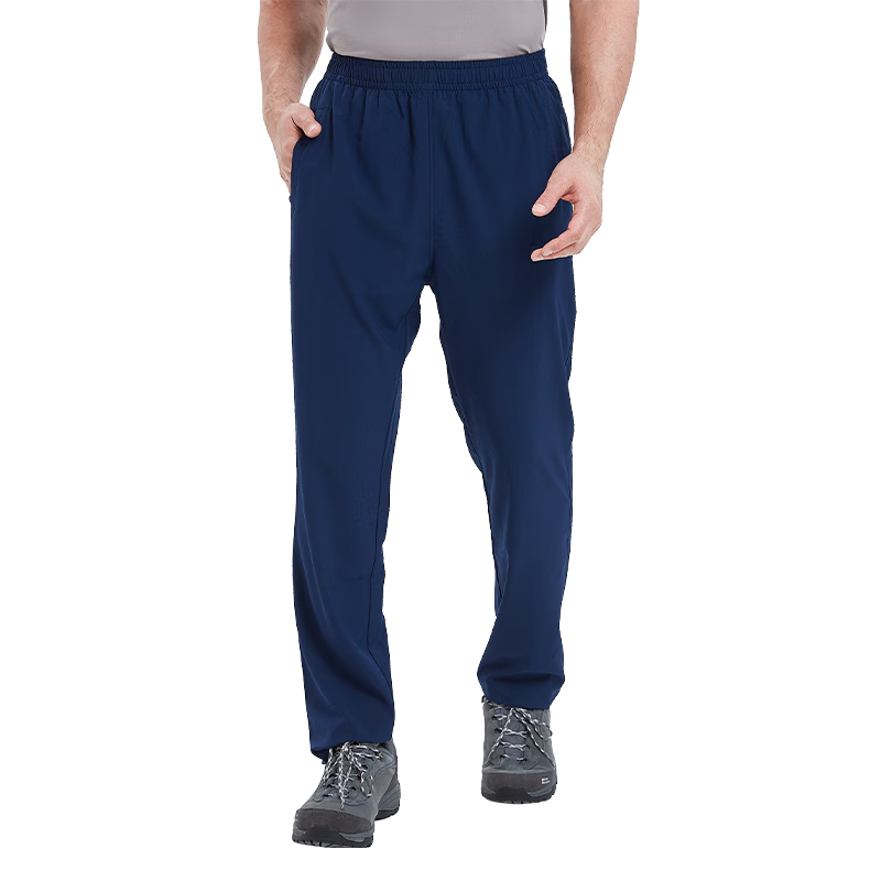 ALPINT MOUNTAIN Elastic Waist High-Elastic Quick-Dry Pants for Men, Summer Lightweight Outdoor Breathable Hiking Trousers