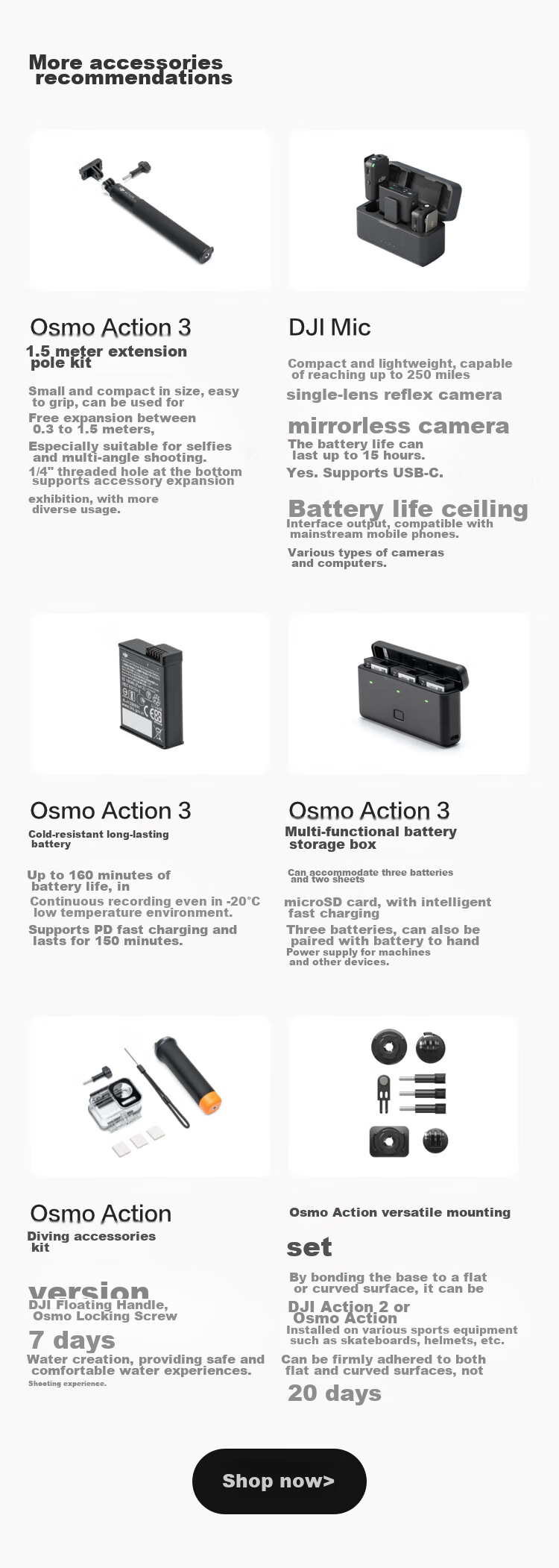 DJI Osmo Action 4 Protective Sticker (Camouflage Blue), Accessory for Osmo Action 4/Osmo Action 3 2