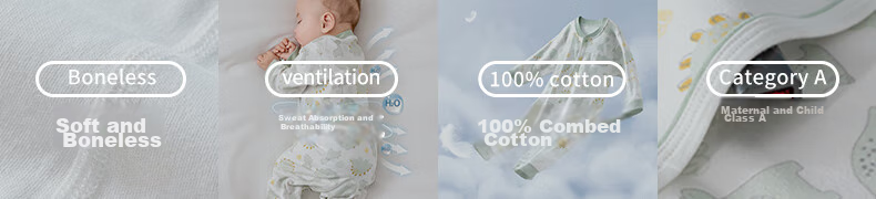 Beitaisi Baby Clothes Spring And Autumn Outfit, Infant Onesie, Pure Cotton, for Boys And Girls, Newborns, Small Ages, All-Season Pajamas, Romper 2