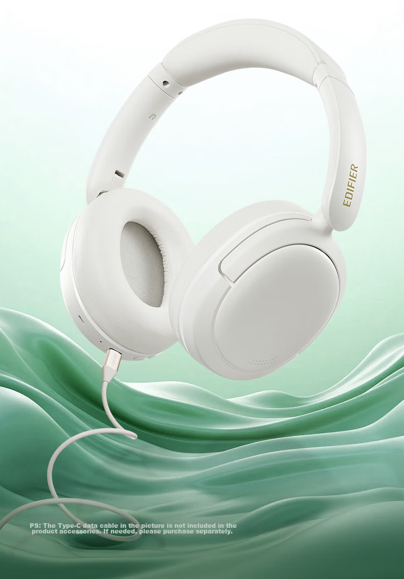 EDIFIER W800BT Free Over-Ear Bluetooth Headphones, 40H Ultra-Long Battery Life, Compatible with Phones And Computers, Suitable for Apple, Huawei, Xiaomi, Light Green, Graduation Gift 18