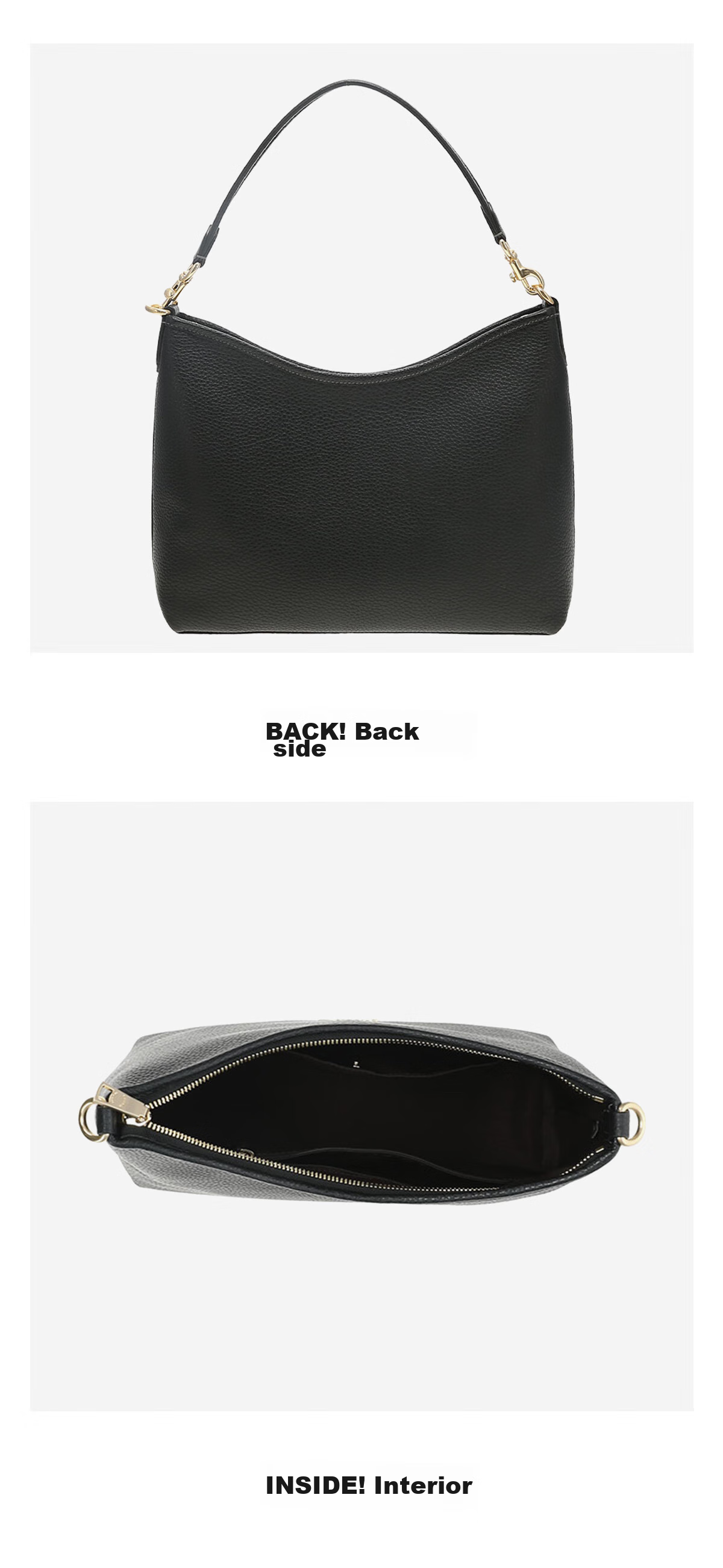 COACH [Brand Direct Supply], Women's LAUREL Handbag Shoulder Crossbody Tote Bag, Black CR148 Gift 5