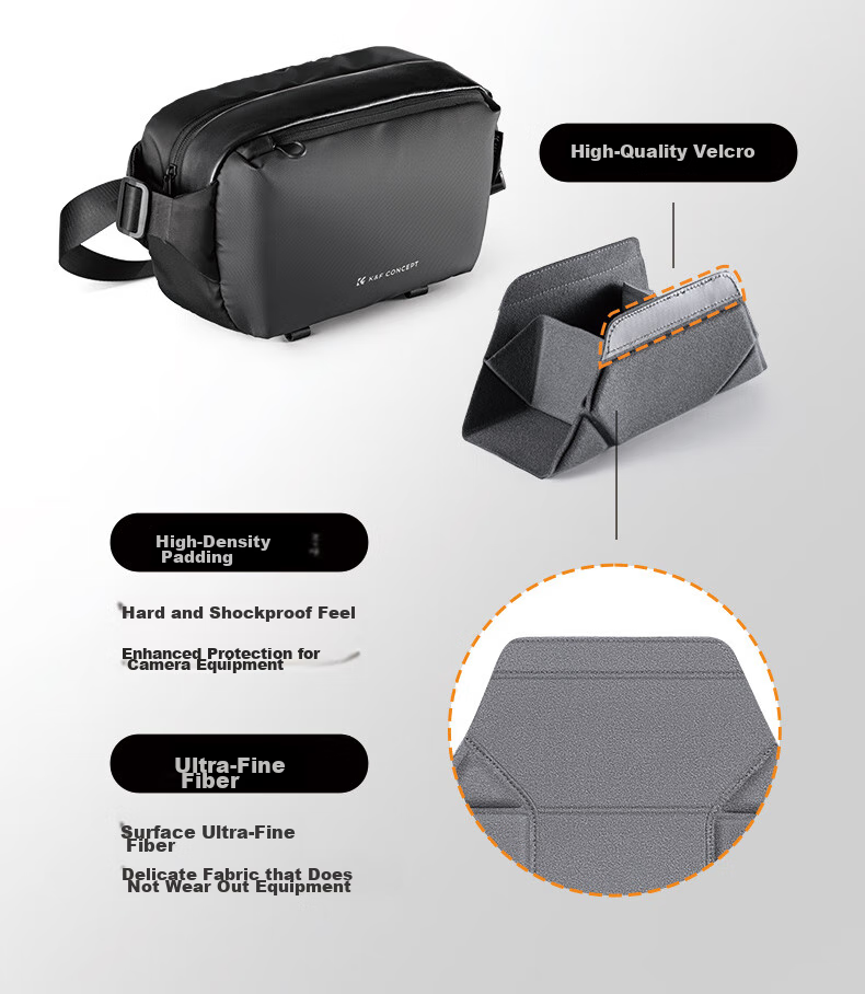 Zhuoer Camera Bag, Shoulder Crossbody Digital Professional Mirrorless And DSLR Photography Bag, Outdoor Street Shooting Portable Camera Storage Bag 8