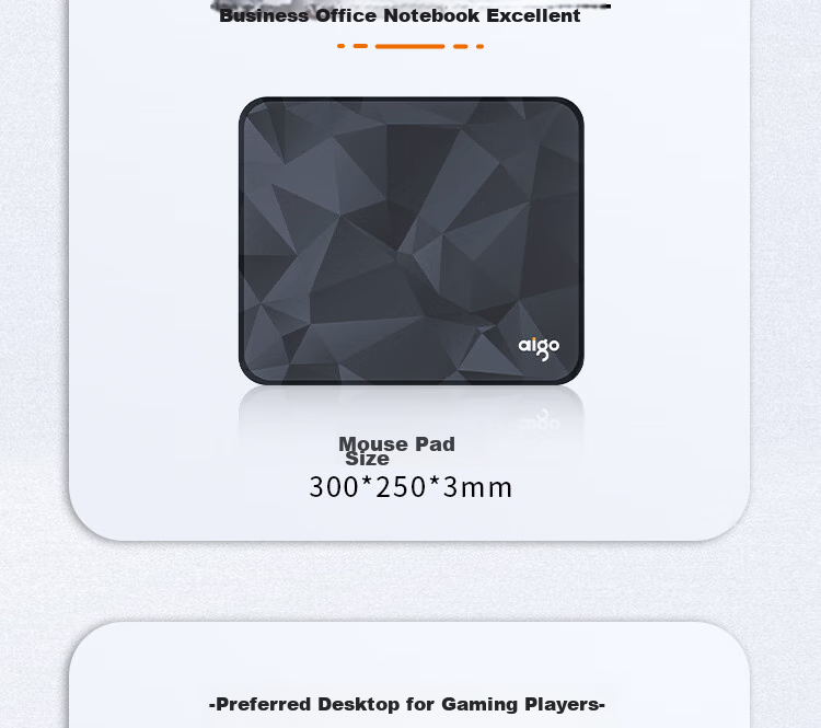 Aigo M1 Mouse Pad, Gray, Small Size 300*250*3mm, for Home Office And Gaming 7