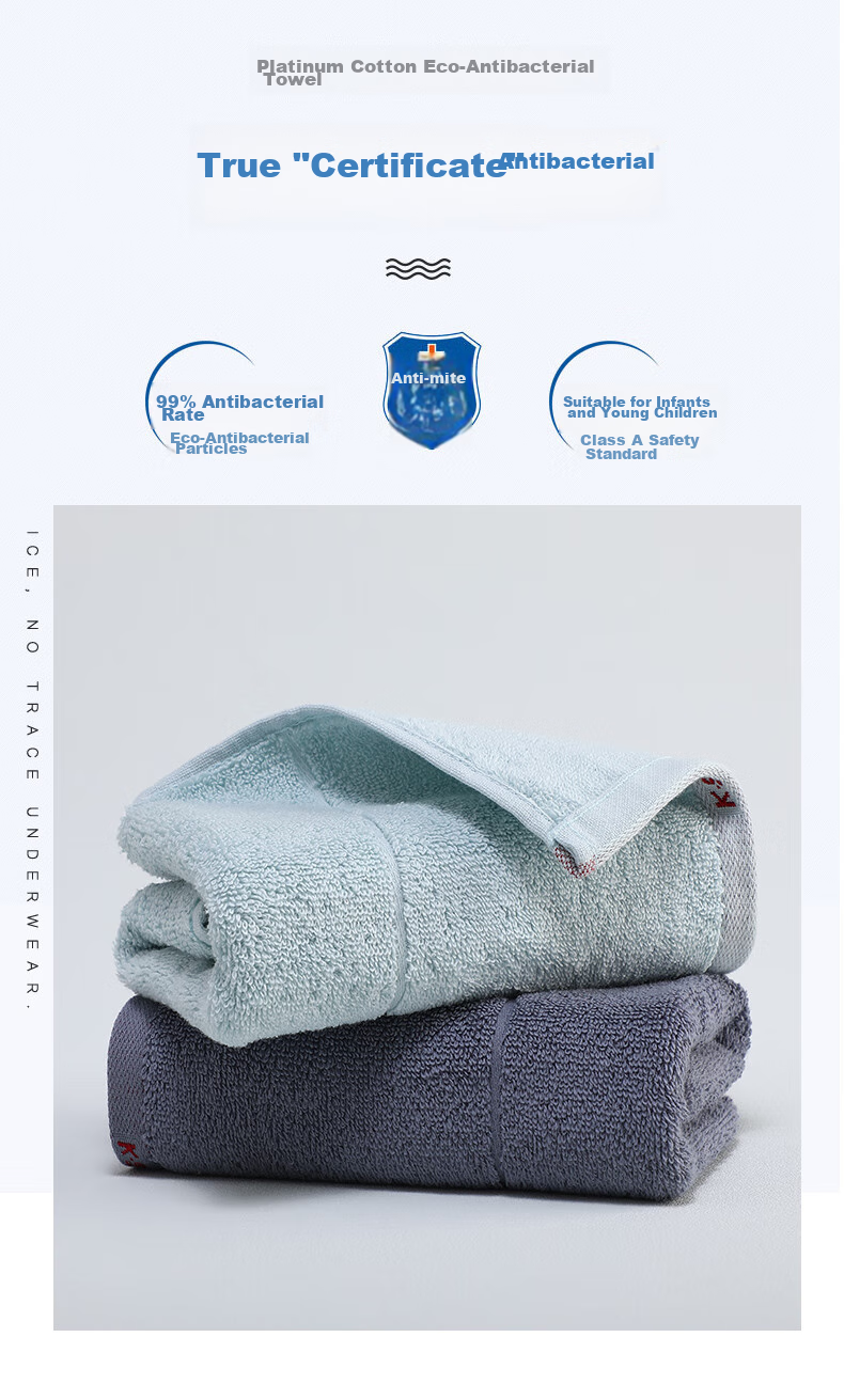 KING SHORE Towel Gift Box, Pure Cotton Thickened Absorbent Sports Face Towel, Household Gift Box Single Pack, Green 76*33 98G 10