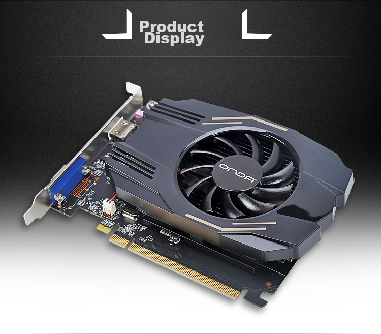 ONDA GT1030 Classic 2GD5-V5, 1468MHz/6000MHz, 2G/64bit GDDR5, Gaming Graphics Card 6