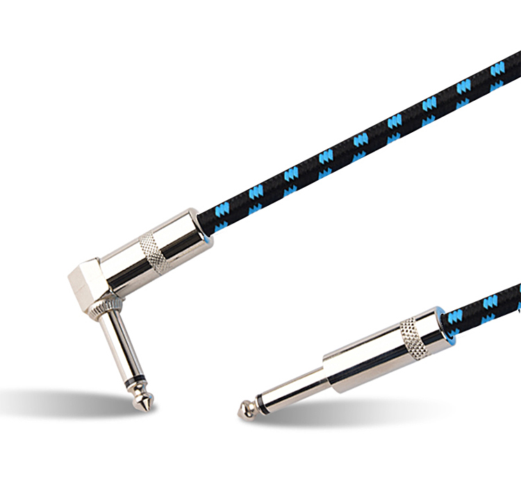MOSEN MS-65P Guitar Audio 6.5mm Cable, Electric Guitar Bass Amplifier Cable, Noise Reduction Audio Cable, 3 Meters 12