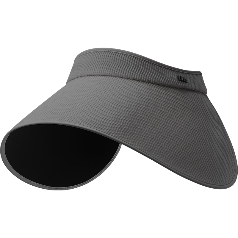 Beneunder Sun Hat with Wide Brim, Black Gel Sun Protection Hat for Women, Full Face Sun Visor, Open-Top Hat BM563 Gray