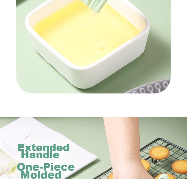 BJ Silicone Scraper, Oil Brush, Egg Beater, Stainless Steel Strainer, Spatula, Four-In Set, Baking Tools 10