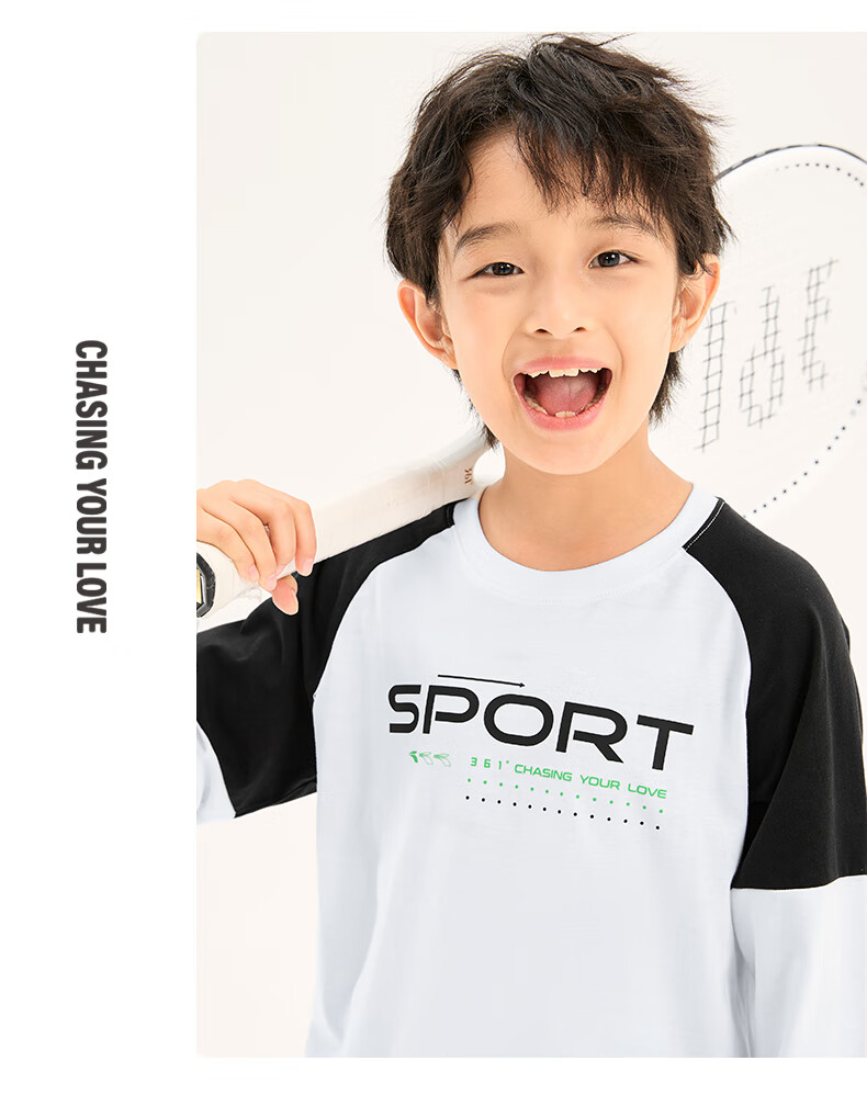 361° Children's Clothing, Kids' Long-Sleeve Sweater for Spring 2026, Boys And Girls Aged 3-14, Color Block Knit Top, White, Size 110 19