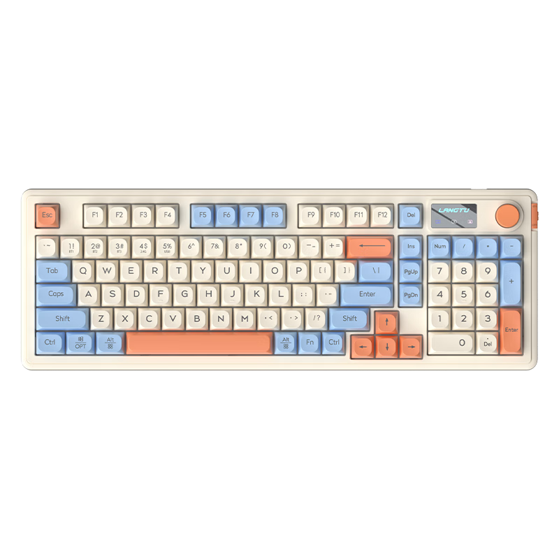 Langtu Langtu L98 Membrane Keyboard, 98 Keys, Quiet Keyboard, Gaming And E-Sports, Computer Office Keyboard, Wired, Gasket Structure, RGB Lighting Effects, Starry Sea