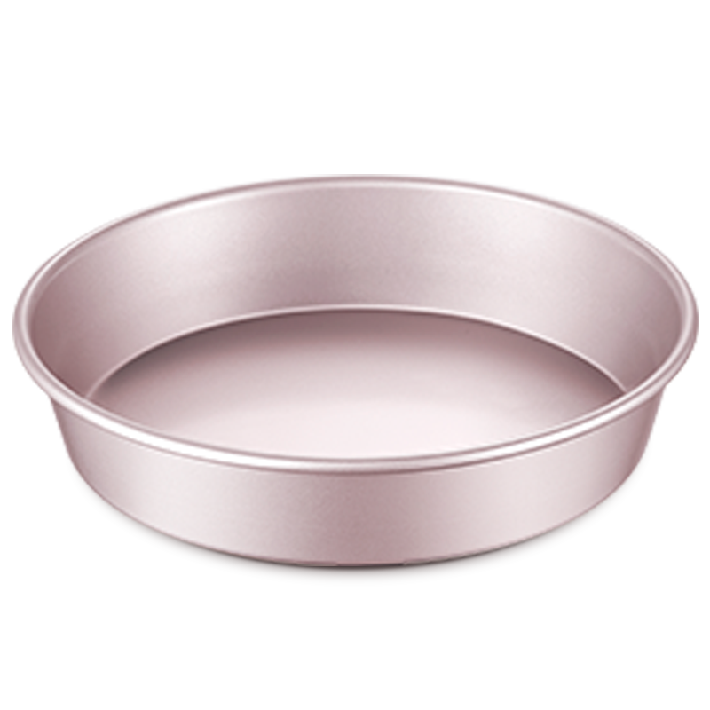 Xuechu 9-Inch Deep Pizza Pan, Baking Mold, Golden Round Home Pizza Pan, Diameter 24.4cm * Height 5cm, Non-Stick Coating, Oven Baking Mold WK9066