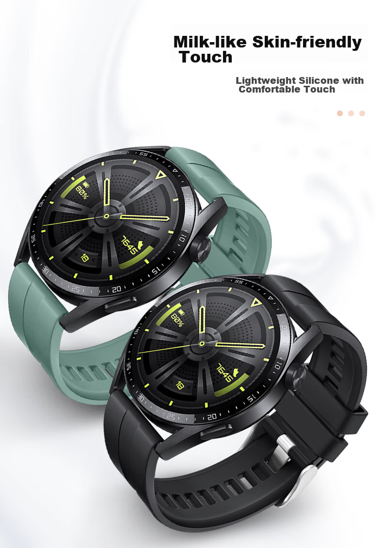 Xiaopijiang Compatible with Huawei Watch Bands GT7pro/GT6/GT5/4/3, Sports Silicone Watch Band for Huawei Watch 6pro/Watch5/4pro/Honor/Xiaomi Watch 3