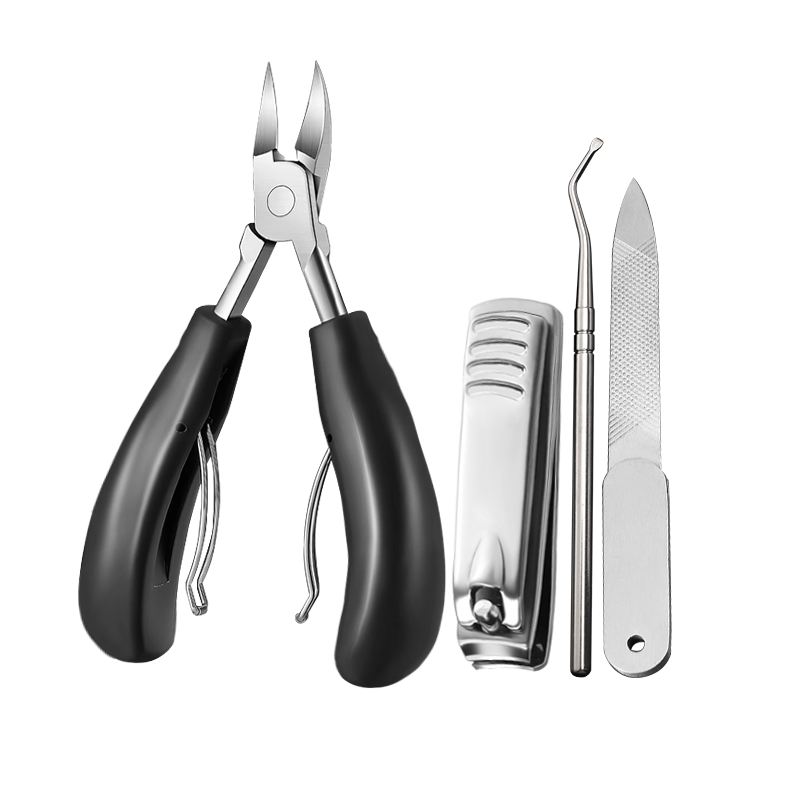 Xingfutang Ingrown Toenail Specialized Eagle Beak Pliers Nail Clipper Pedicure Knife Nail Remover Ingrown Toenail Pliers Toenail Care Tool Set of 4 Pieces