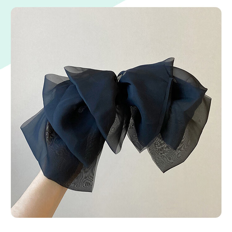 CHIMERA Back-Of Bun Hair Clip, French Bow Barrette, Half-Up Hairpin, Hair Accessory for Women, Mid-Autumn Festival Gift 16
