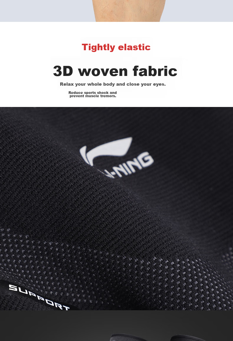Li-Ning Knee Pads, Warm Sports Arthritis Protection, Professional Guard for Men And Women, Hiking, Running, Trekking, Meniscus, Basketball, Badminto 7