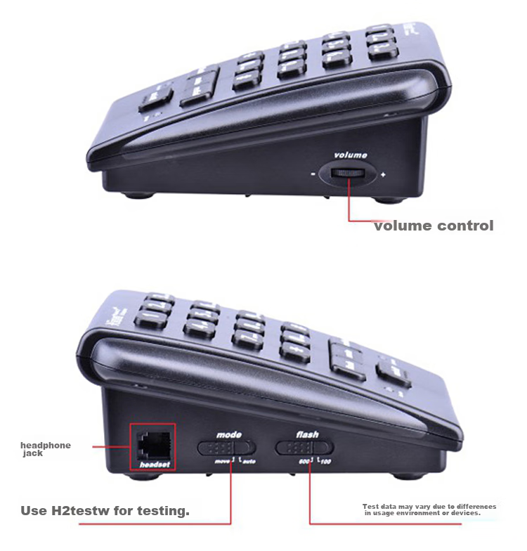 HION U800 Call Center Telephone Recording Equipment Recording Telephone Set for Operators Customer Service Landline Recording Telephone Box Computer Dialing (For Fixed-Line Telephone Lines) 8