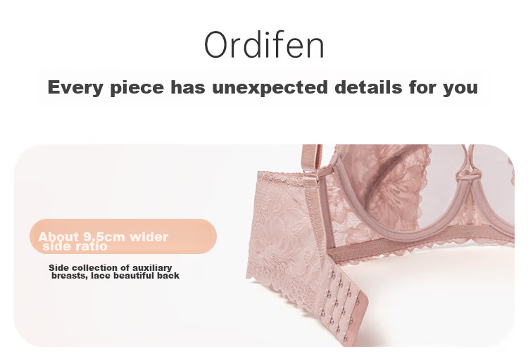 Ordifen 26 New Style Bra, Minimizing for Large Breasts, Full Coverage, Ultra-Thin, Low-Collar, Brassiere Set, Plus Size Women's Bra XB3314 13