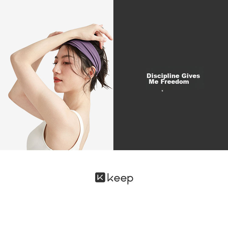 Keep Wide Headband for Yoga, Dance, Exercise, Fitness, Sweat-Absorbing And Breathable Hair Tie, Smog Blue 16