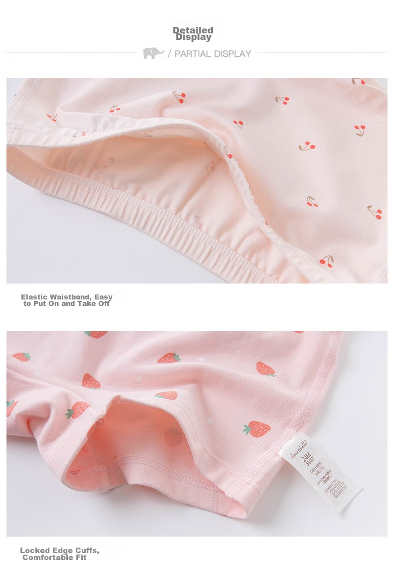 DAVE & BELLA Girls' Underwear, Baby Spring And Autumn Shorts, Children's Clothing, Girls' Non-Wedging PP, Soft Pants for Kids, Two-Pack 13