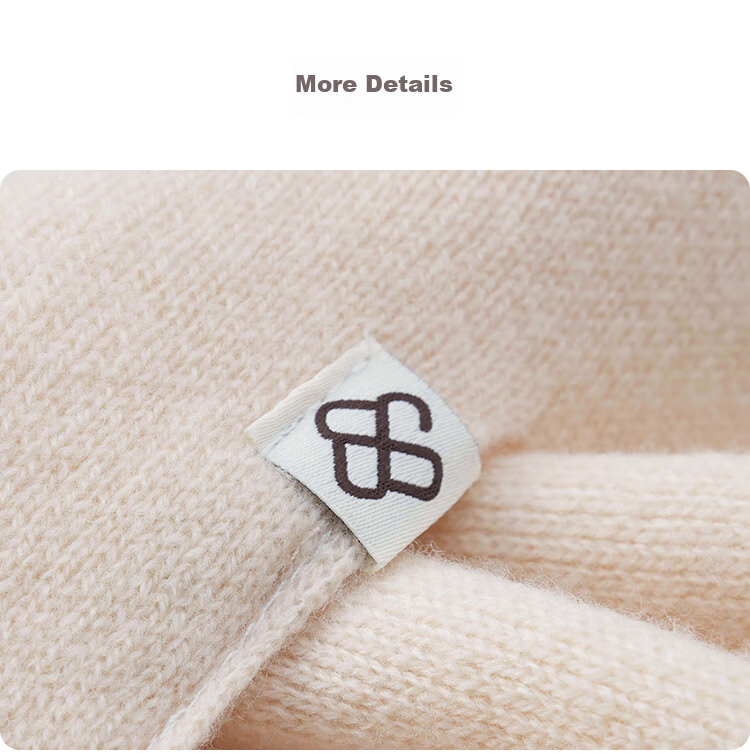 JIUMU Pure Wool Scarf for Women, Autumn And Winter Ladies' Warm Neck Warmer, Lightweight Winter Neck Protection Short Scarf 22