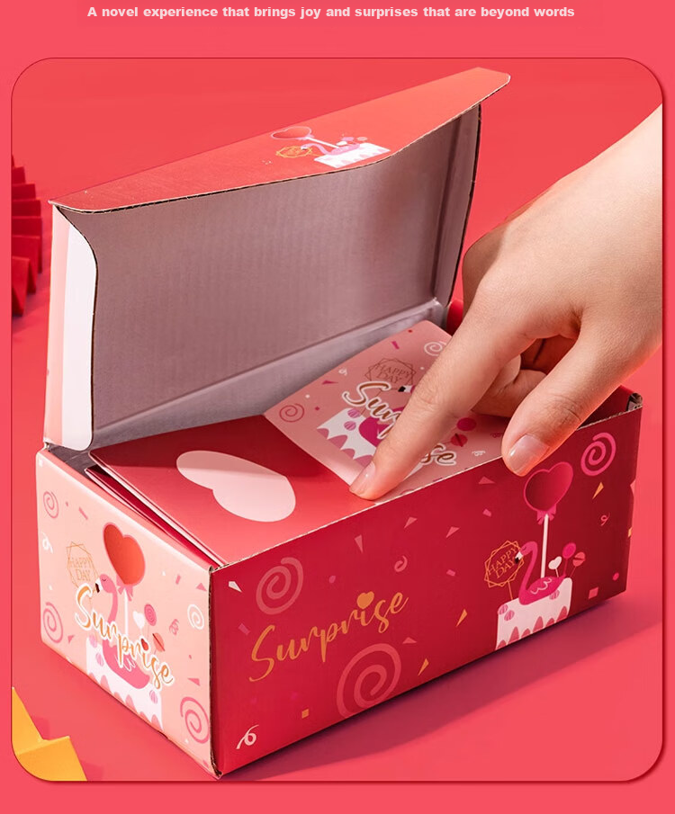Dipuer Surprise Bouncy Box, Red Packet, Money Explosion, New Year's Gift, Valentine's Day Present, Ceremonial Gift for Boyfriend Or Girlfriend, Birthday Gift 7