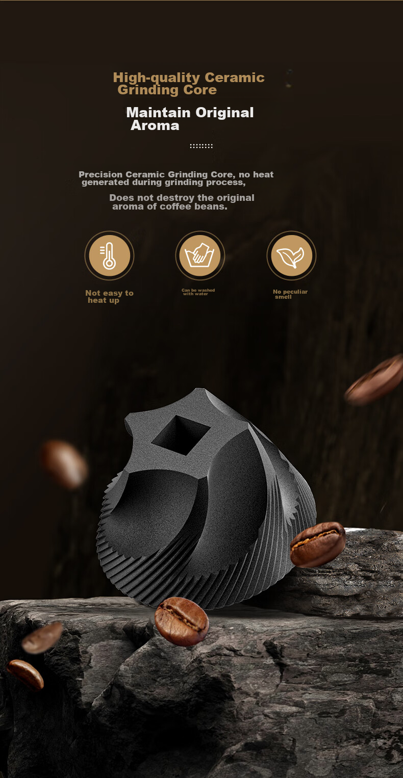 Circle Joy Pour Over Coffee Pot Gift Set Manual Coffee Grinder Hand Crank Coffee Bean Grinder Brewing Kit 5
