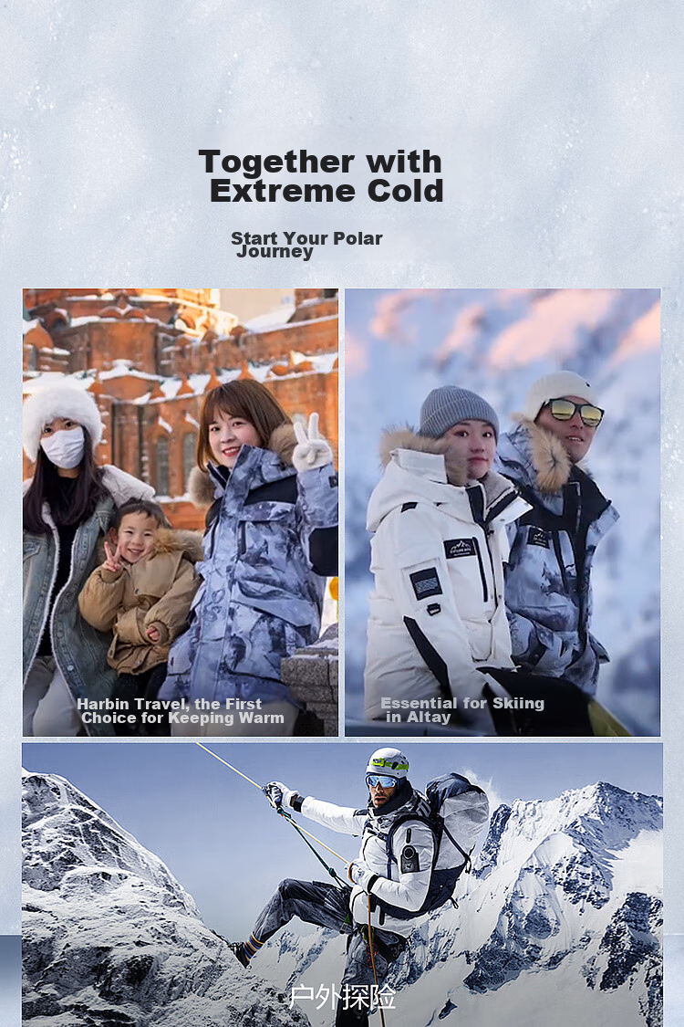 BOSIDENG [Guan Aideng Style] Extreme Cold Goose down Jacket for Men And Women, Couples Matching Long Hooded Warm Coat 27