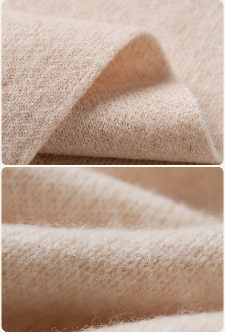 JIUMU Pure Wool Scarf for Women, Autumn And Winter, Zodiac Year Red, Warm Neck Wrap, Gift for Girls, Gift for Mom, Mid-Autumn Festival Birthday Present 11