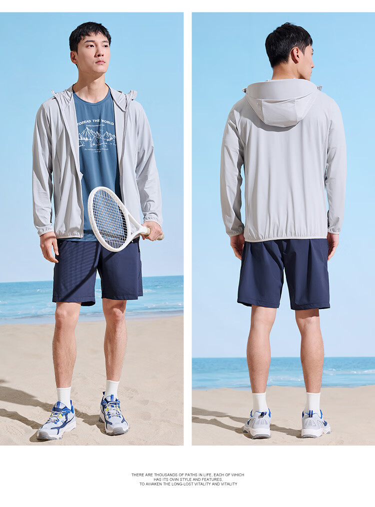 TOREAD Ice Silk Knit Sun Protection Shirt for Men, Breathable Spring And Summer UV-Resistant UPF50+ Sunscreen Jacket Skin Coat 24