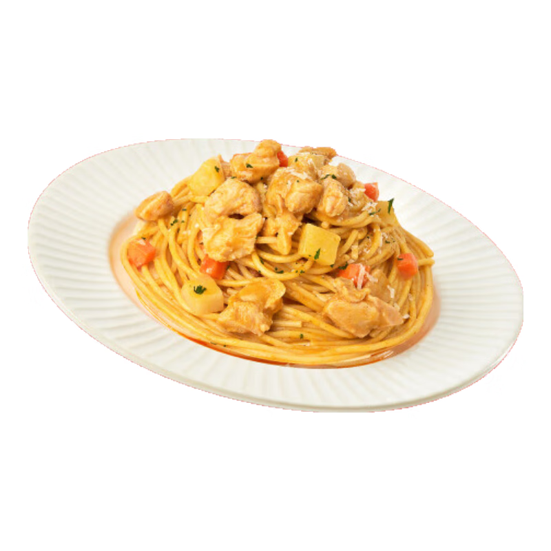 空刻咖喱配土豆鸡肉意大利面家用方便速食意粉通心粉300g/盒