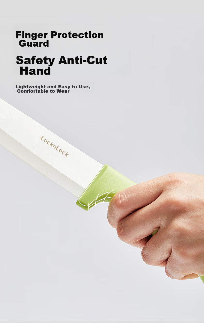 LOCK&LOCK Baby Food Preparation Tool Set, Infant Cutting Board And Knife Set, Children's Supplementary Food Chopping Board, Ceramic Food Scissors 5