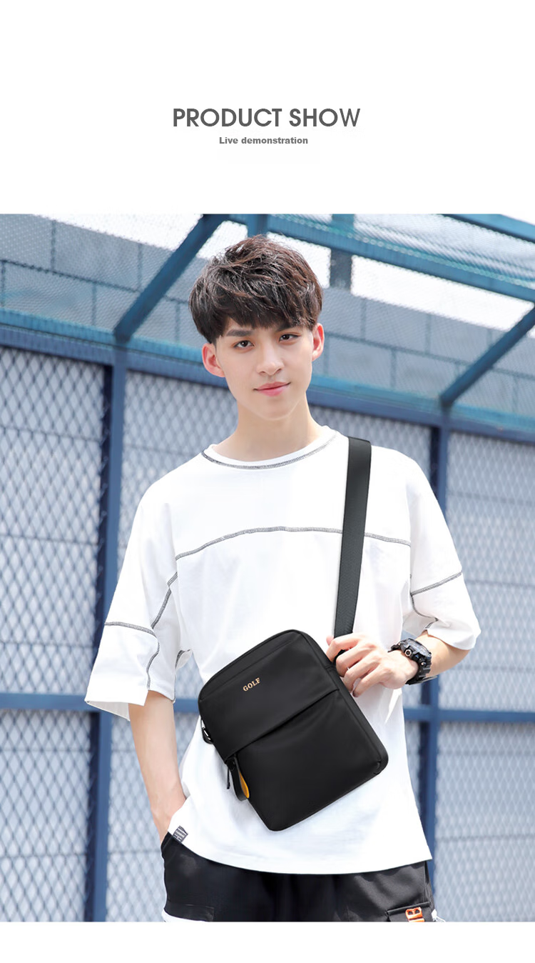 GOLF Shoulder Bag for Men, Casual Crossbody Bag, Phone And IPad Bag, Water-Resistant Commuter Sports Messenger Bag, Gift for Boyfriend 21