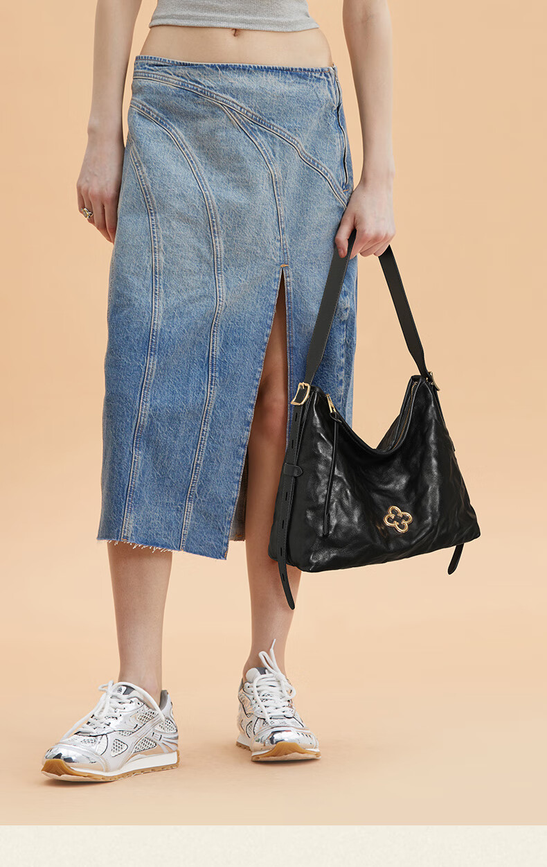 CASSILE [Celebrity Style] Cassile Tote Bag for Women, Vegetable-Tanned Leather Light Luxury Crossbody Hobo Bag, Birthday Gift 13