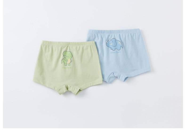 DAVE & BELLA [Two-Pack] Boys' Elastic Boxer Briefs 2024 Children's Boxer Shorts Baby Underwear 27