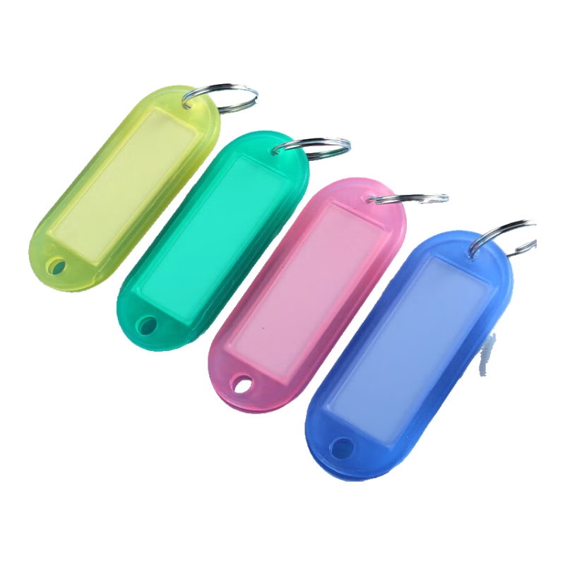 TANGO Key Tags, Colorful Double-Sided Double-Hole Frosted Style, 36 Pieces/tube, Four Colors, PET Tube Packaging, Label Tags, Landlord's Large Key, Customizable Classification Labels, Easy-To Key Tags