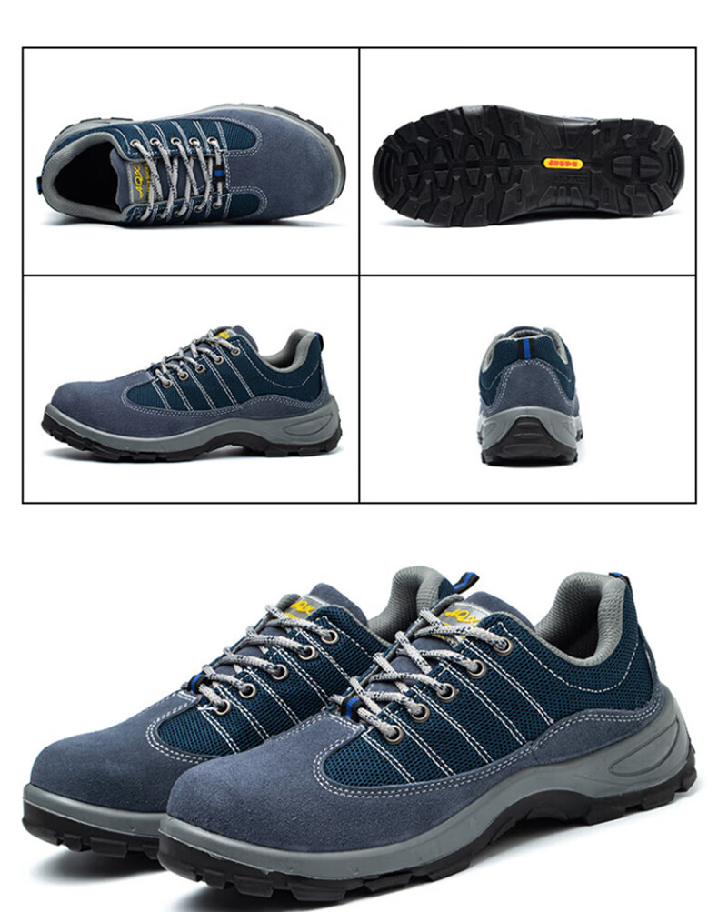 SHENGLI Men's Safety Work Shoes Anti-Smash, Anti-Puncture, Breathable, Model 6020, Size 42 4