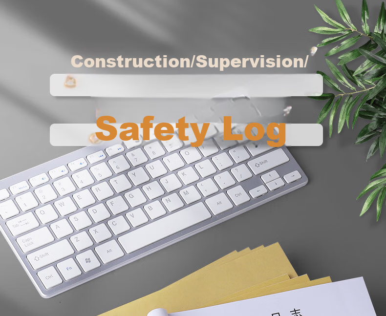 DiLe Premium Series, 16K Customized Safety Log Notebook for Construction Supervision And Safety Recording, Single Book with 38 Pages, 4341 Safety Log 1