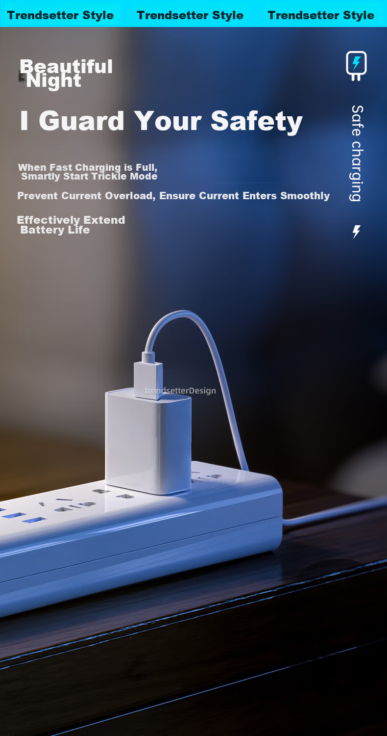 Trendsetter Electric Toothbrush Charger, 10W, Compatible with Xiaomi Mijia, Usmile, Huawei Libo De, Midea, Mengya Jia, JD Original, 5V2A Charging Head And Charging Cable Set 8