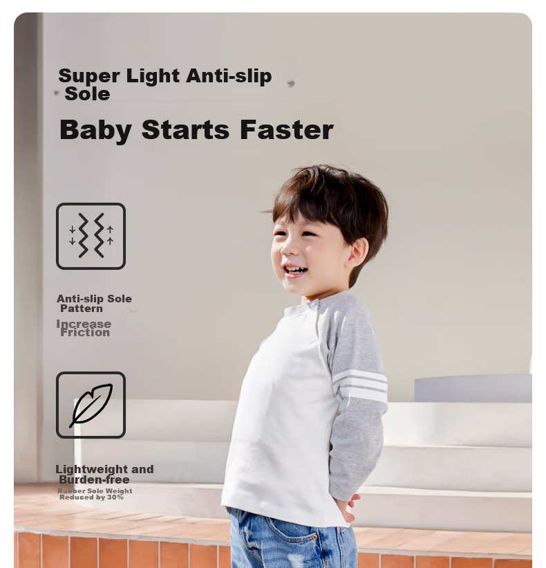 Katetu Toddler Shoes for Infants 1-3 Years Old, Functional Shoes for Kindergarten, White Sneakers for Spring, Breathable Mesh Baby Shoes X4AE018 4