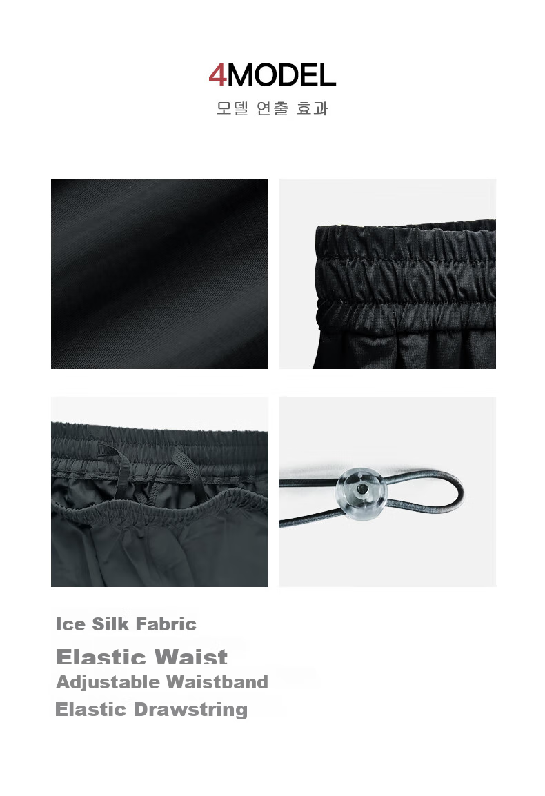 Zao Ice-Cool Sun Protection Pants, Draping Slimming Effect, Lightweight Summer Casual Pants for Women, Tapered Leg Trousers, Black, Size M 9