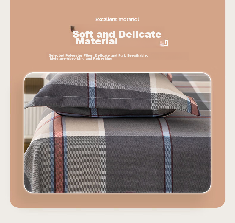 Grace 7A Antibacterial Bedsheet Single Piece, Brushed Single Mattress Cover Bedspread Bed Skirt, 2.3*2.5 Meters 4