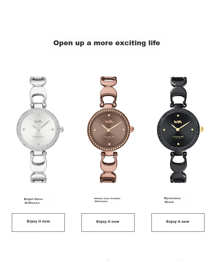 COACH PARK Series Bracelet-Style Steel Band Quartz Women's Watch 14503172, Recommended by Kong Xue'er, Gift/giving 11