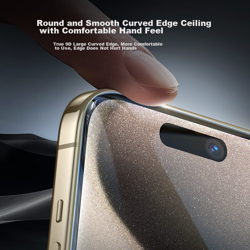 Защитное стекло ESR для iPhone 15 Pro Max, полное покрытие, антиотпечатки, HD, 2 шт.